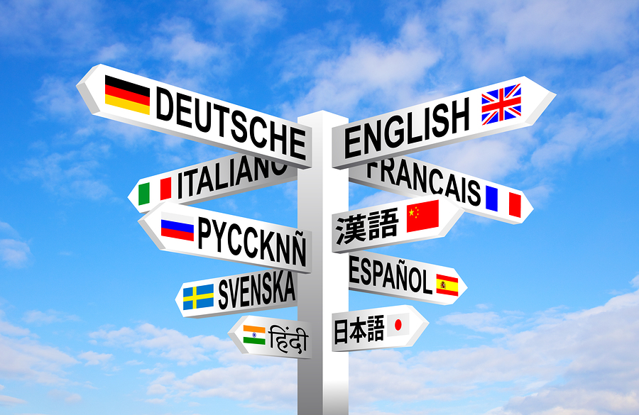 multilingual signpost