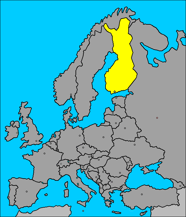map of Finland