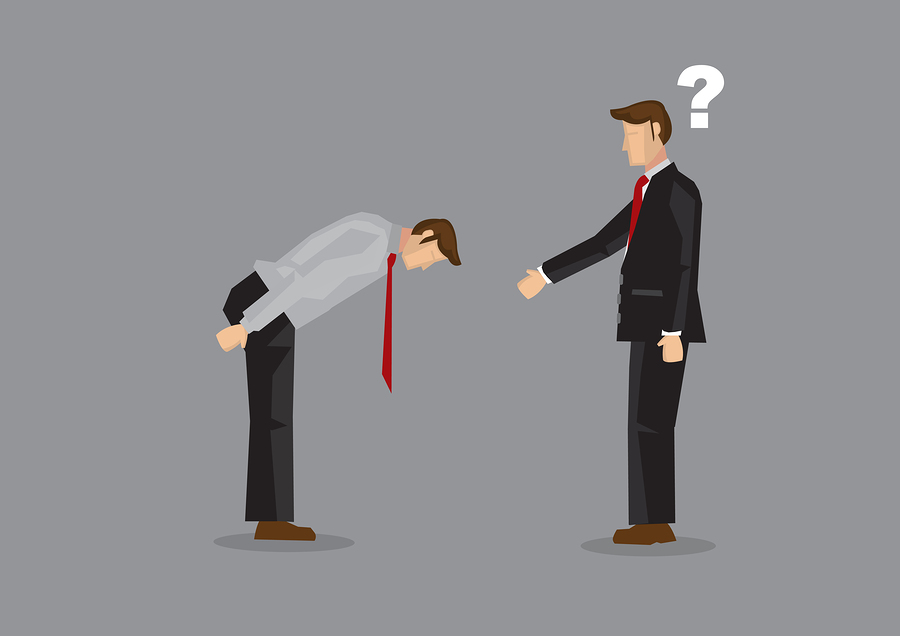 Image illustrating business etiquette