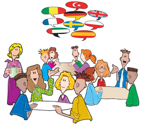 image of multicultural group talking image of multicultural group talking