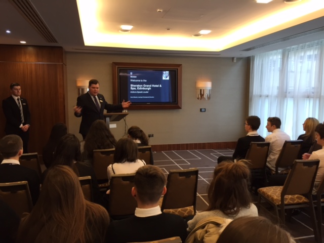 Holy Rood pupils visit the hotel