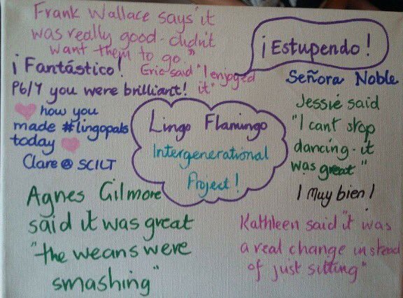 Photo showing feedback comments